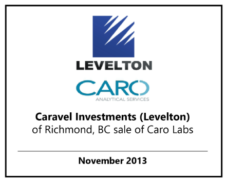 Caravel Levelton Caro Labs Nov 2013