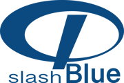 slashBlue logo Blue