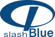 slashBlue logo Blue