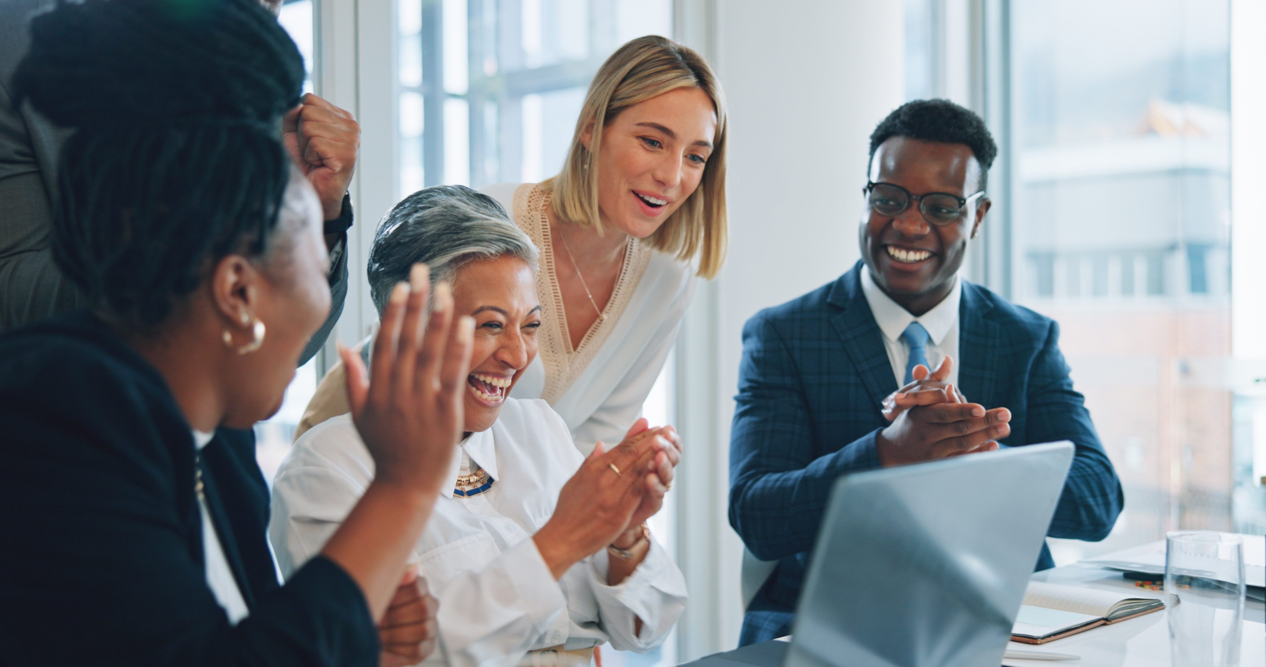 AEC professionals reviewing client satisfaction award results