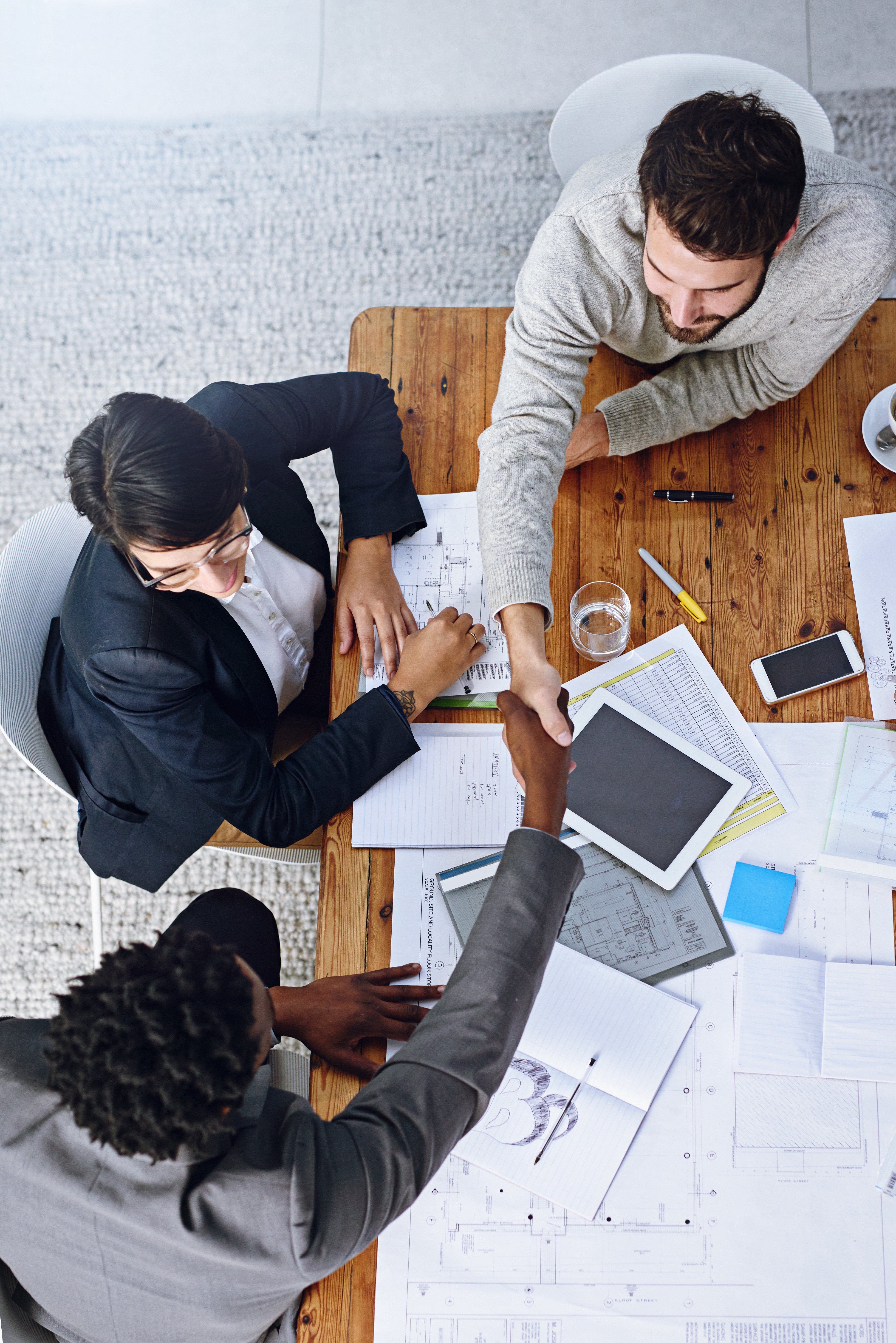 AEC professional reviewing client satisfaction survey results